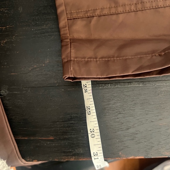 MNML,Snap Front Cargo Pants Brown Nylon Tactical Streetwear Relaxed Fit Utility - Picture 11 of 11